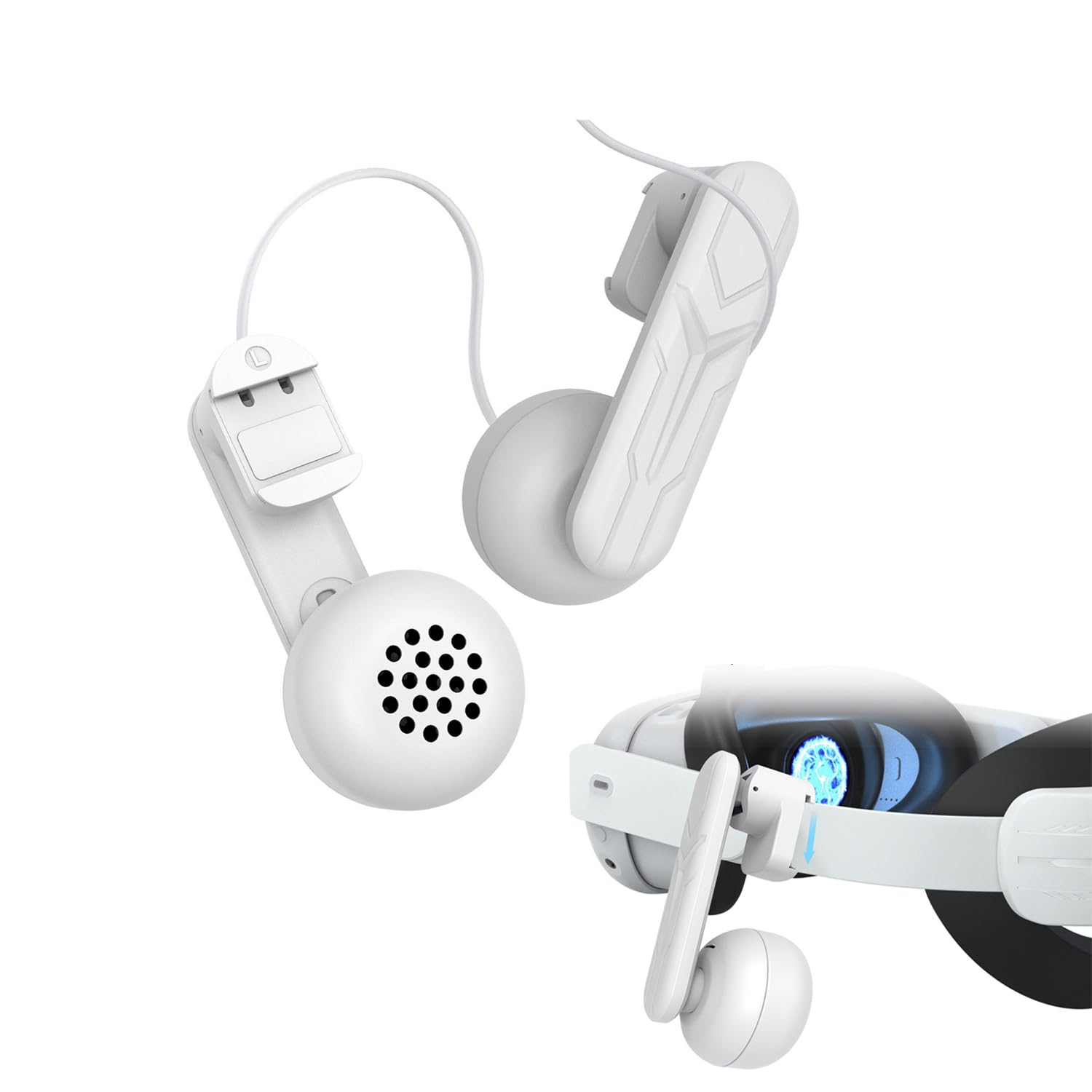 Amazon.co.jp: クリップオンヘッドホンアクセサリー1組。Quest 3